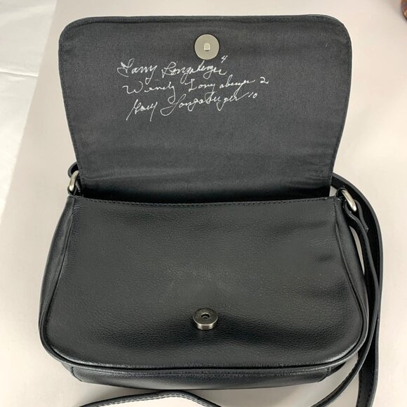 3 Longaberger, Plaid & Houndstooth Totes + Black Crossbody Woven Leather Signed - Picture 4 of 16